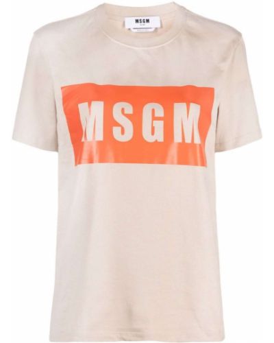 Camiseta con estampado Msgm