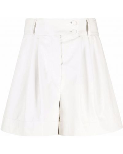 Pantalones cortos de cintura alta bootcut Styland blanco