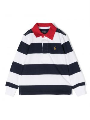 T-shirt för tjejer Ralph Lauren Kids blå