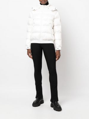 Dūnu jaka ar spalvām ar kapuci Twinset balts