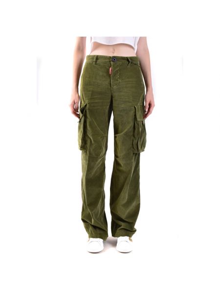 Pantalones cargo de pana Dsquared2 verde