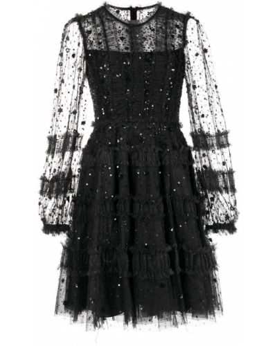 Μini φόρεμα Needle & Thread μαύρο