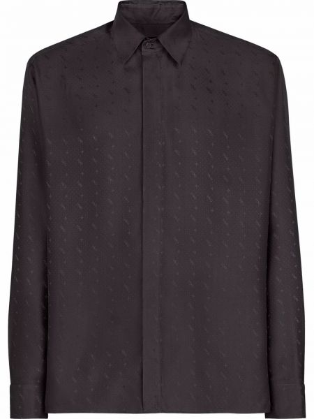 Camisa de tejido jacquard Fendi negro