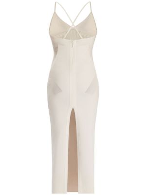 Sukienka midi Hervé Léger biała