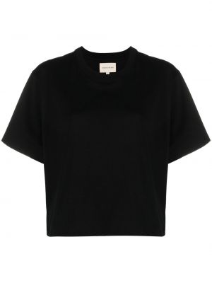 T-shirt mit rundem ausschnitt Loulou Studio schwarz