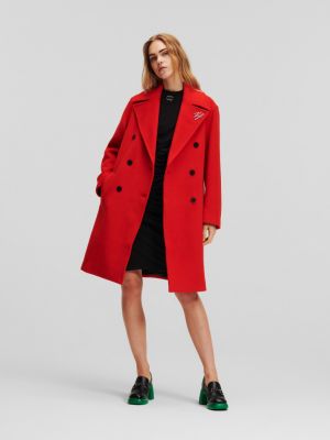 Kabát Karl Lagerfeld červený