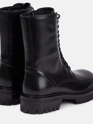 Ankle boots skórzane Ann Demeulemeester czarne