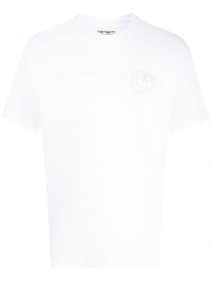 T-shirt med broderi Carhartt Wip vit