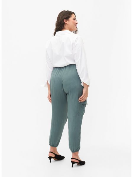 Pantaloni cu buzunare Zizzi verde