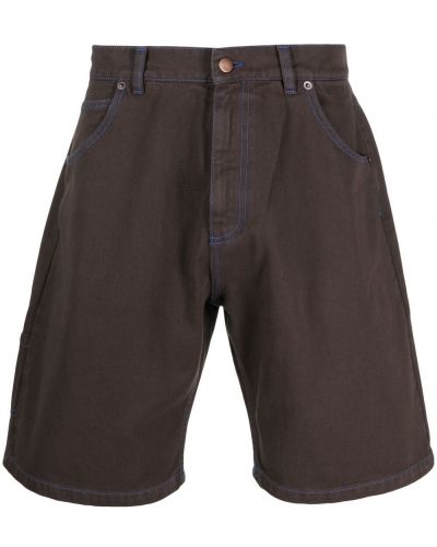 Pantalones cortos deportivos con bordado Paccbet marrón
