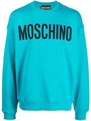 Trykt sweatshirt Moschino blå