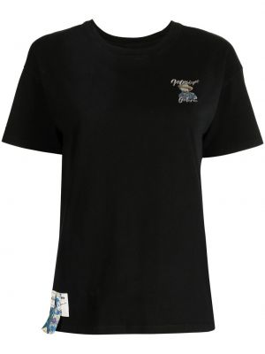 Bavlnené tričko s výšivkou Musium Div. čierna
