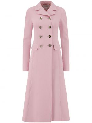 Palton de lână Giambattista Valli roz