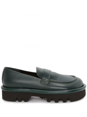 Pantofi loafer din piele chunky Jw Anderson verde