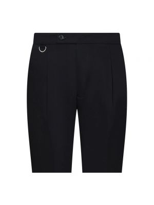 Pantalones slim fit de algodón Low Brand negro
