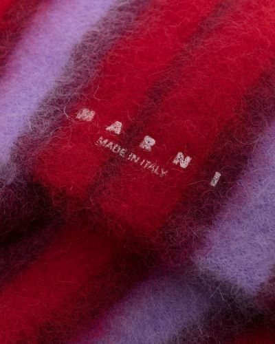 Calcetines a rayas de lana mohair Marni rojo