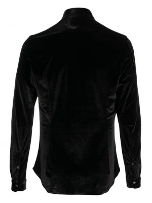 Marškiniai velvetinė Tintoria Mattei juoda
