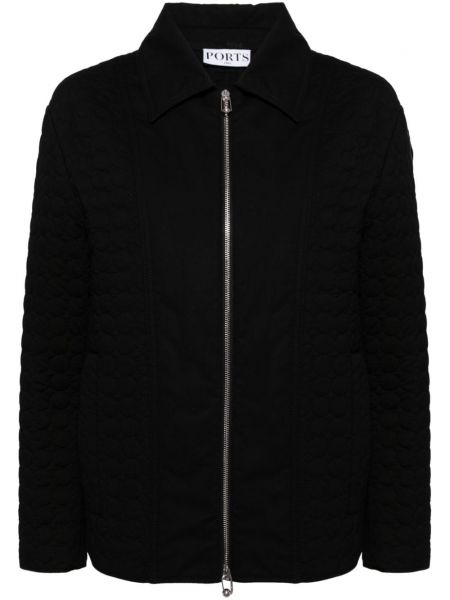 Dlhý kabát na zips Ports 1961 čierna