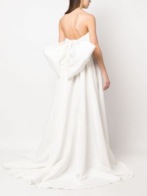 Šaty s mašlí Marques'almeida bílé