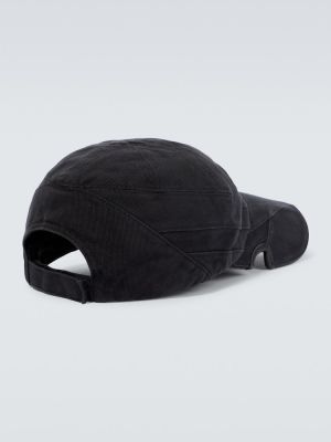 Cappello con visiera di cotone sportivo Balenciaga nero