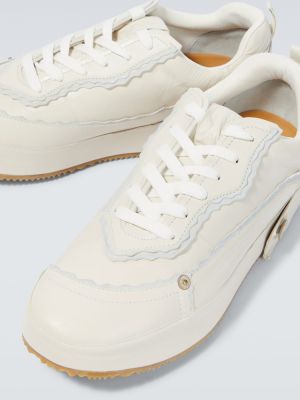 Bőr sneakers Loewe fehér