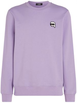 Bomuld sweatshirt Karl Lagerfeld lilla