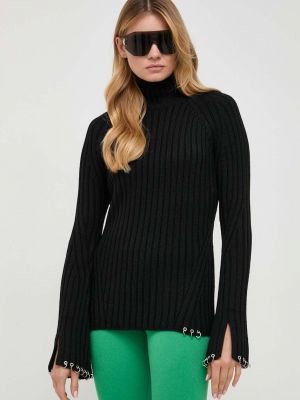 Sweter wełniany Patrizia Pepe czarny