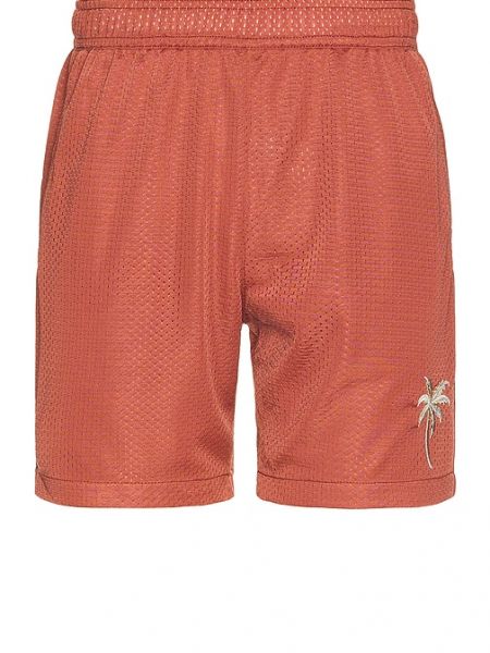 Shorts à rayures en mesh Marine Layer orange