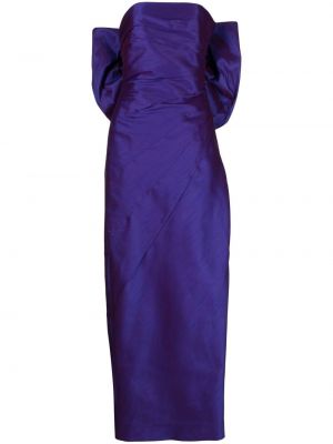 Oversize вечерна рокля с панделка Bambah виолетово