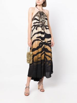 Kleid mit print mit tiger streifen Camilla
