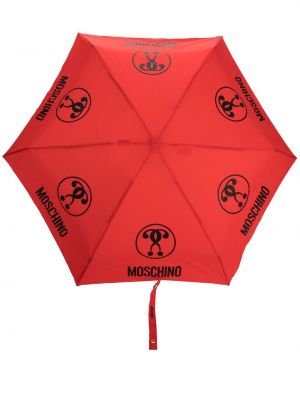 Trykt paraply Moschino rød