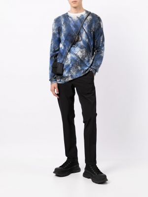 Jersey con estampado de tela jersey con estampado abstracto Avant Toi azul