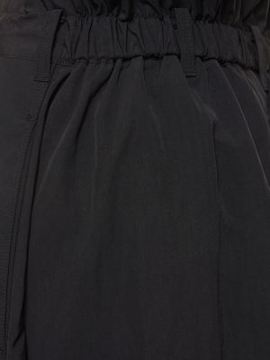 Falda larga de cintura alta de nailon Y-3 negro