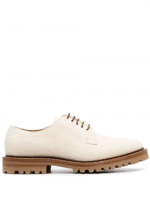 Pantofi derby cu șireturi din piele din dantelă Brunello Cucinelli