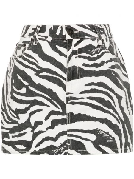 Minirock aus baumwoll mit print mit zebra-muster Rotate Birger Christensen