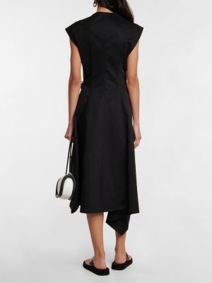 Sukienka midi asymetryczna Jw Anderson czarna