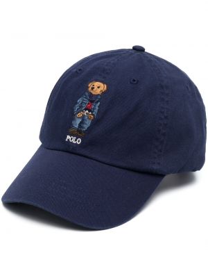 Broderet cap Polo Ralph Lauren blå