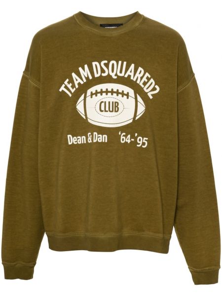 Rund hals sweatshirt med rund hals Dsquared2 grøn