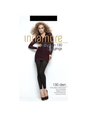 Леггинсы Innamore Cotton leggins 150, размер IV, grigio mel/chiaro (светло- меланж) - Серый