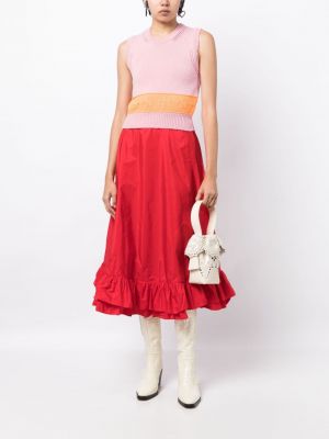 Bavlněné sukně Molly Goddard červené