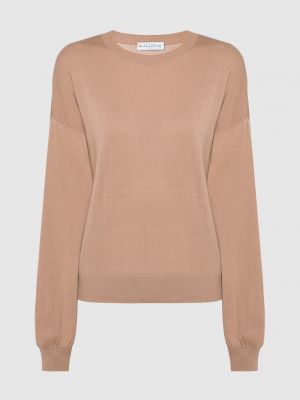 Вовняний светр Ballantyne коричневий