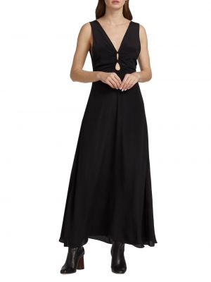 Шелковое длинное платье Magali Pascal черное
