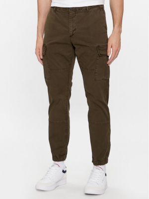 Relaxed панталони jogger Tommy Hilfiger каки