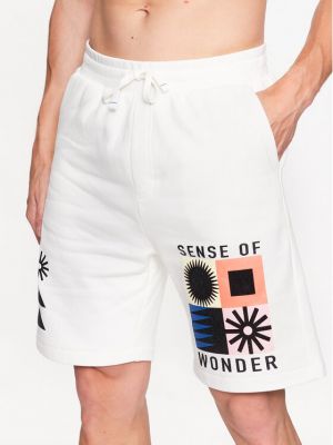 Laza szabású sport rövidnadrág Only & Sons fehér