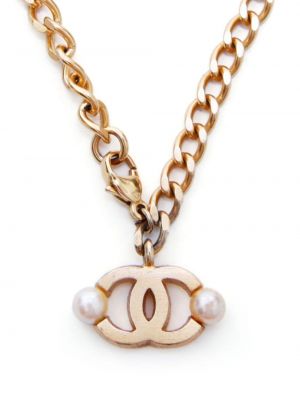 Bracelet avec perles Chanel Pre-owned doré