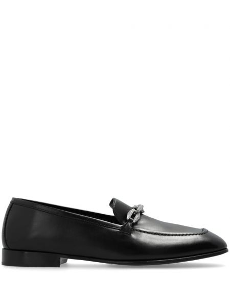 Læder loafers Jimmy Choo sort