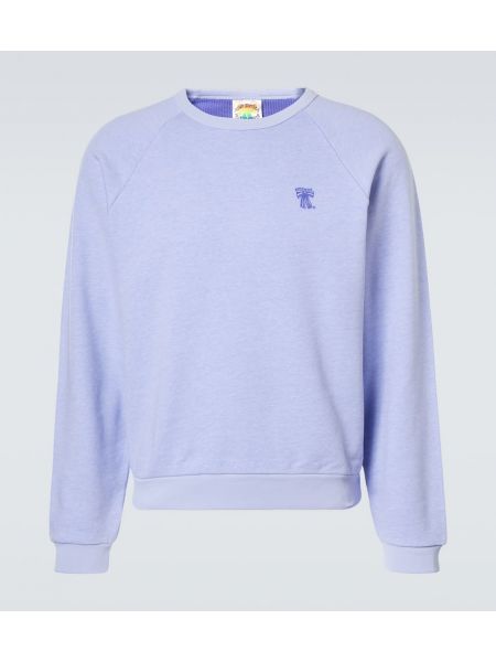 Jersey bomull sweatshirt Acne Studios blå