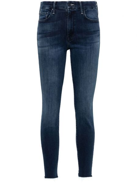 Frynser skinny jeans Mother blå