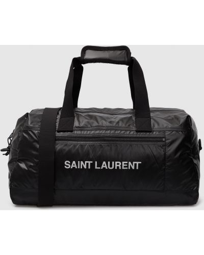 Сумка через плече з принтом Saint Laurent, чорна
