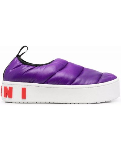 Zapatillas con plataforma Marni violeta